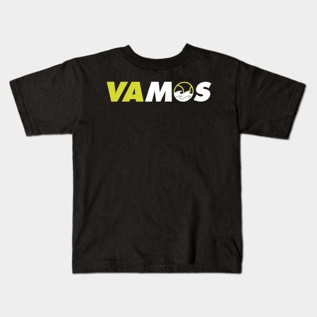 VAMOS Let's Go Tennis Design by CoVA Tennis Kids T-Shirt by CoVA Tennis